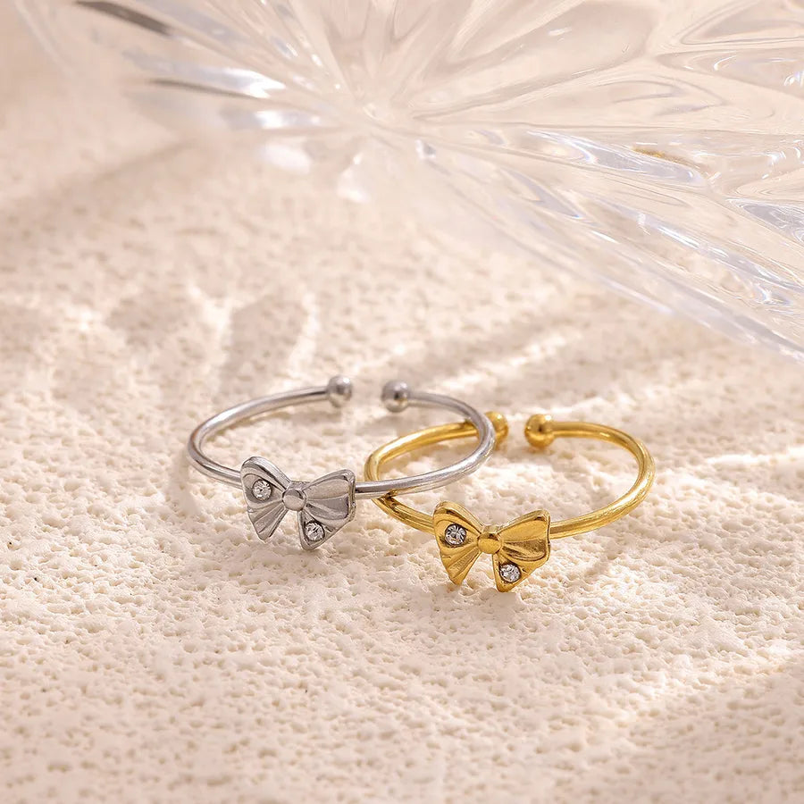 Elegant Butterfly Knot Adjustable Ring