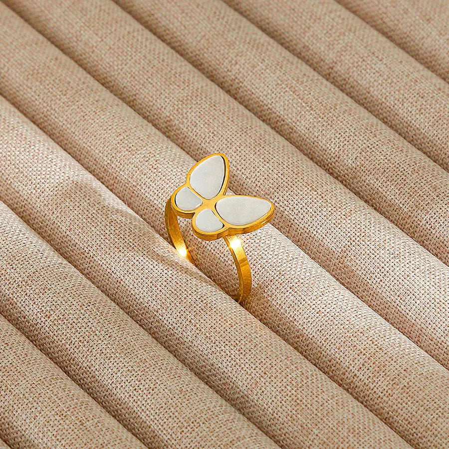 Heart Pattern Stainless Steel Ring 345