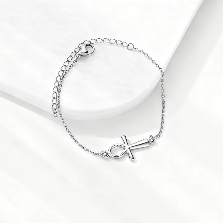 Boho Gold Cross Anklet – 18K PVD Stainless Steel