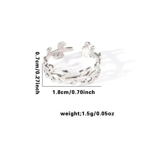 Titanium Steel Fish Tail Ring for Women