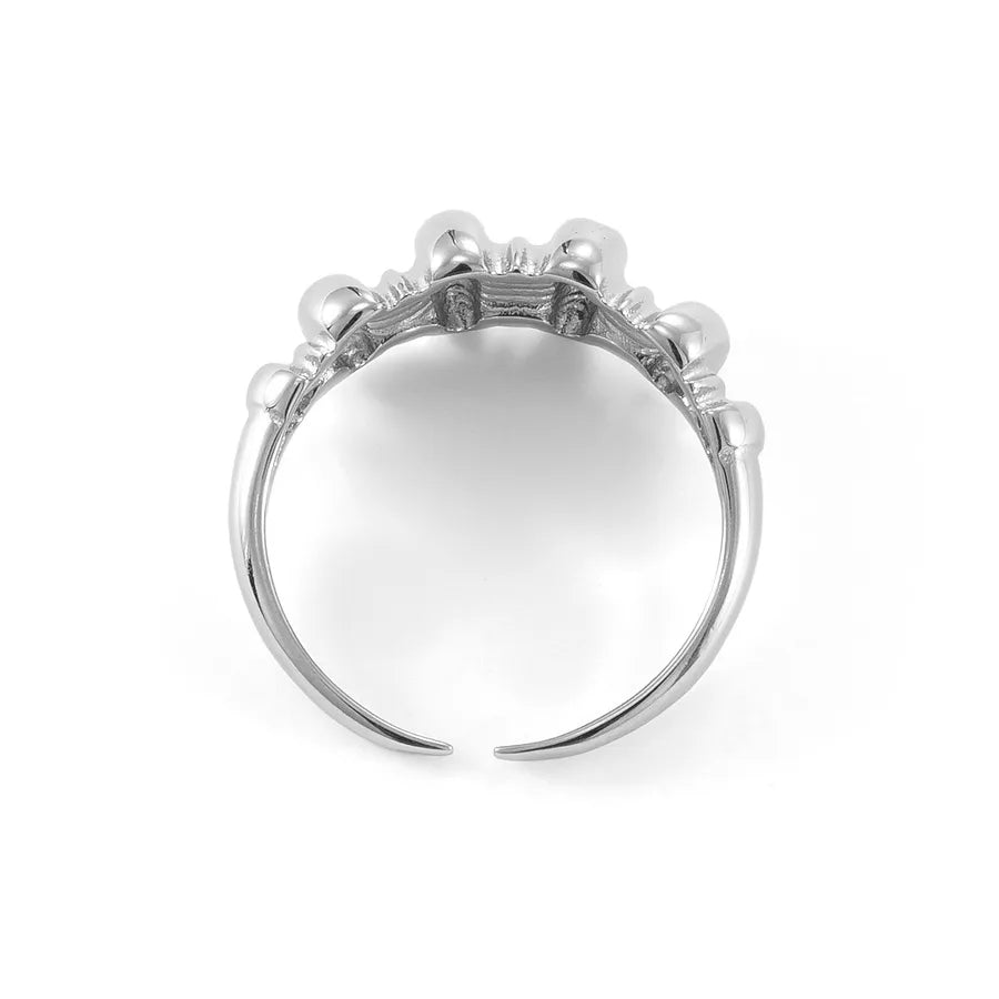 Minimalist Titanium Croissant Ring