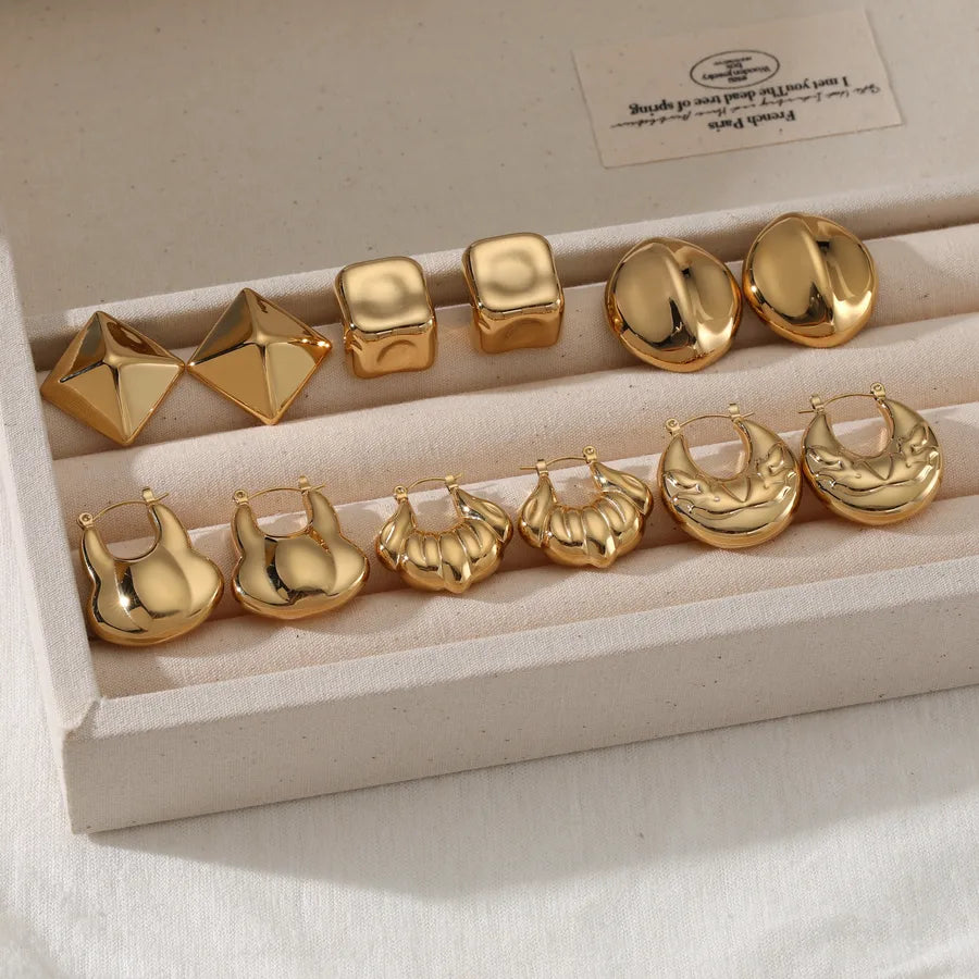 Elegant Geometric Stainless Steel Earrings