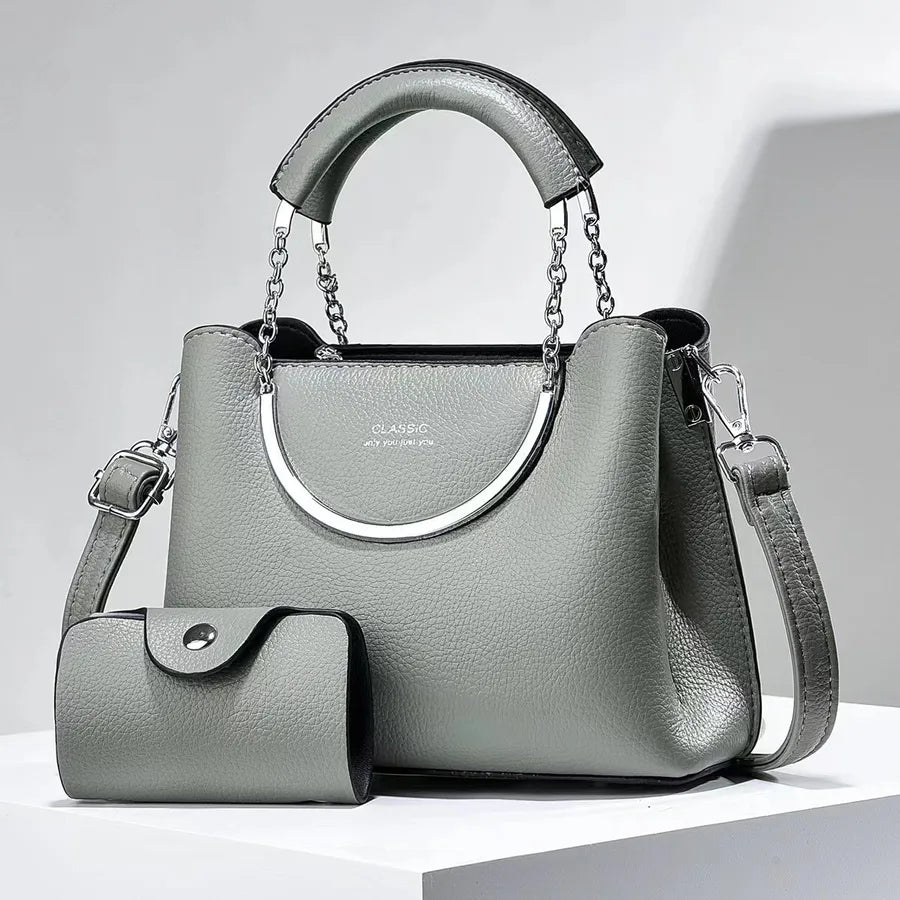 Trendy PU Leather Bucket Shoulder Bag