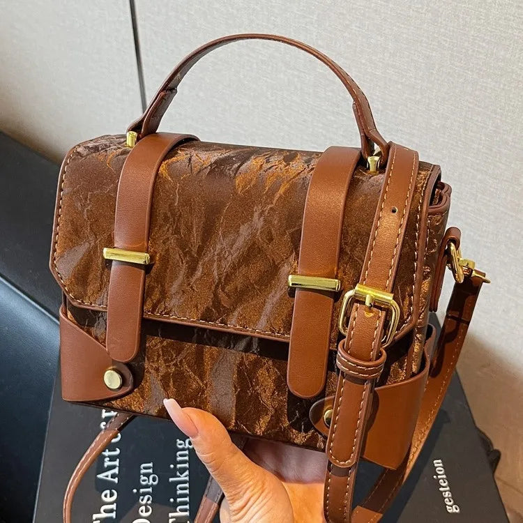 Vintage Square Crossbody Handbag – Autumn Edit - Smiling Maria - Everything For Women