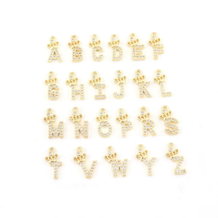 18K Gold Plated Letter Pendant Necklace