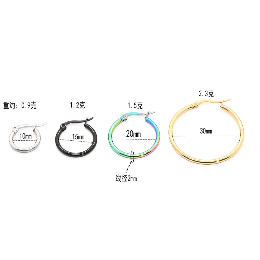 Unisex Large Geometric Hoop Earrings