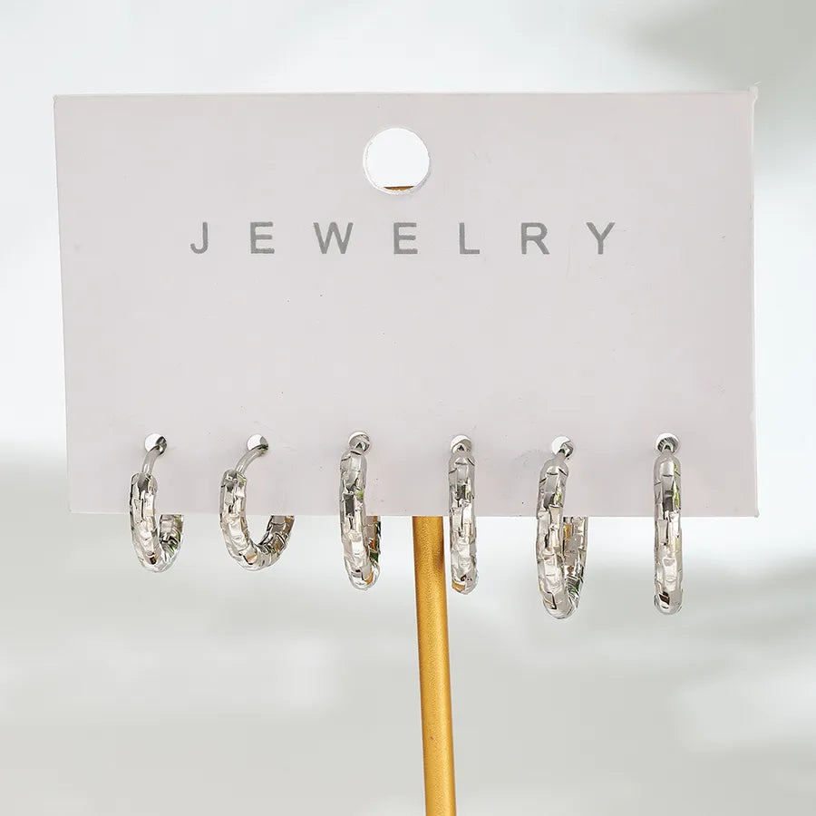 18K Gold Plated Stainless Steel Hoop Earrings