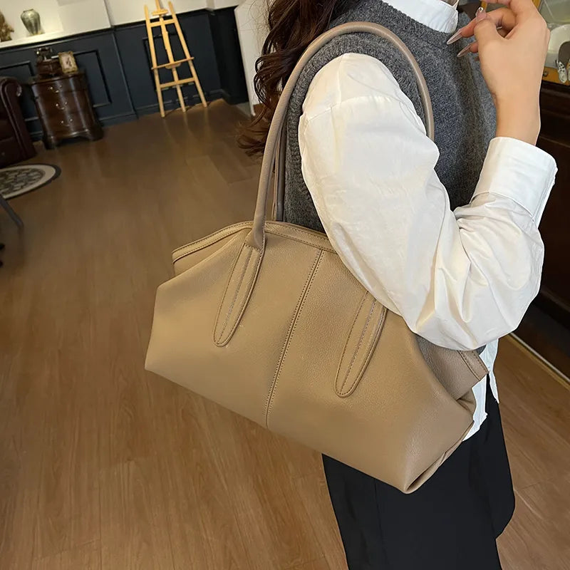 Minimalist Faux Leather Shoulder Bag – Winter Edit - Smiling Maria - Everything For Women