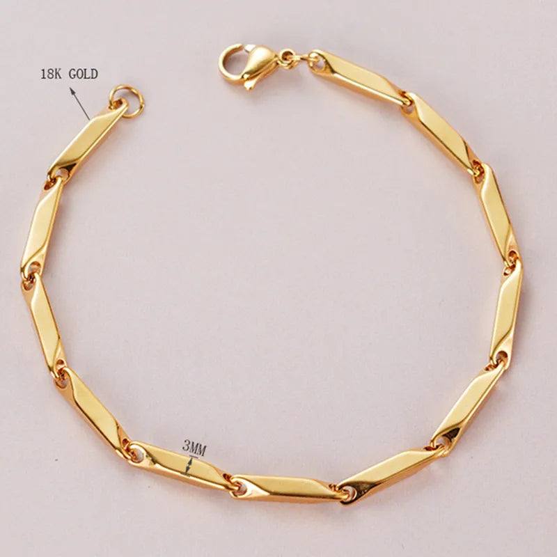 Titanium Steel Geometric Rod Bracelet