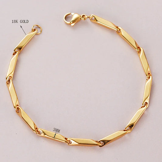 Titanium Steel Geometric Rod Bracelet