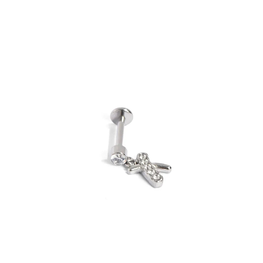 Stainless Steel Zircon Cartilage Stud Earring