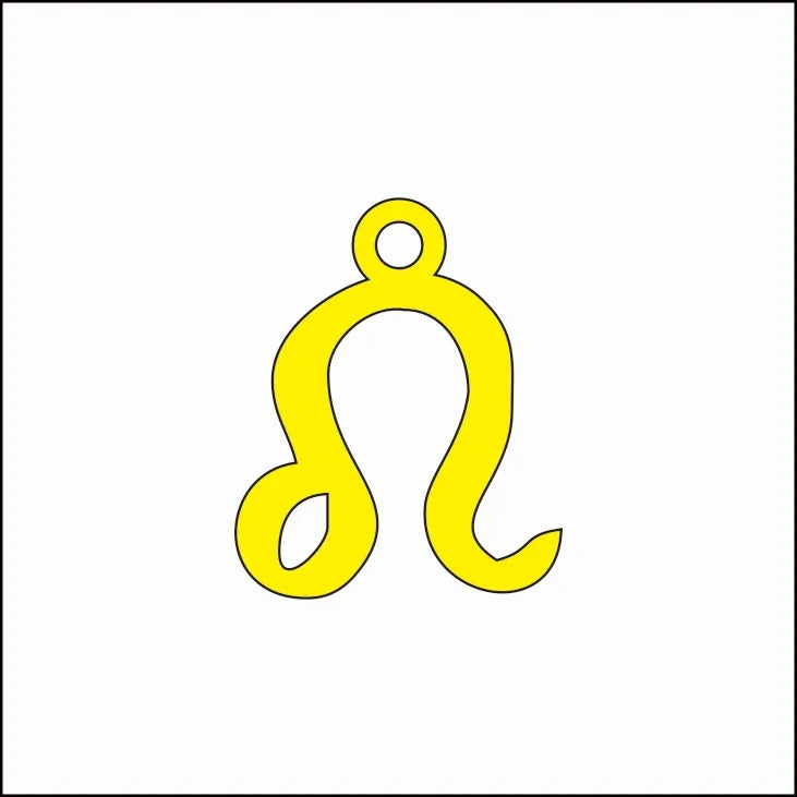 18K Gold Zodiac Pendant Necklace – Waterproof Steel 45+5cm Gold Leo