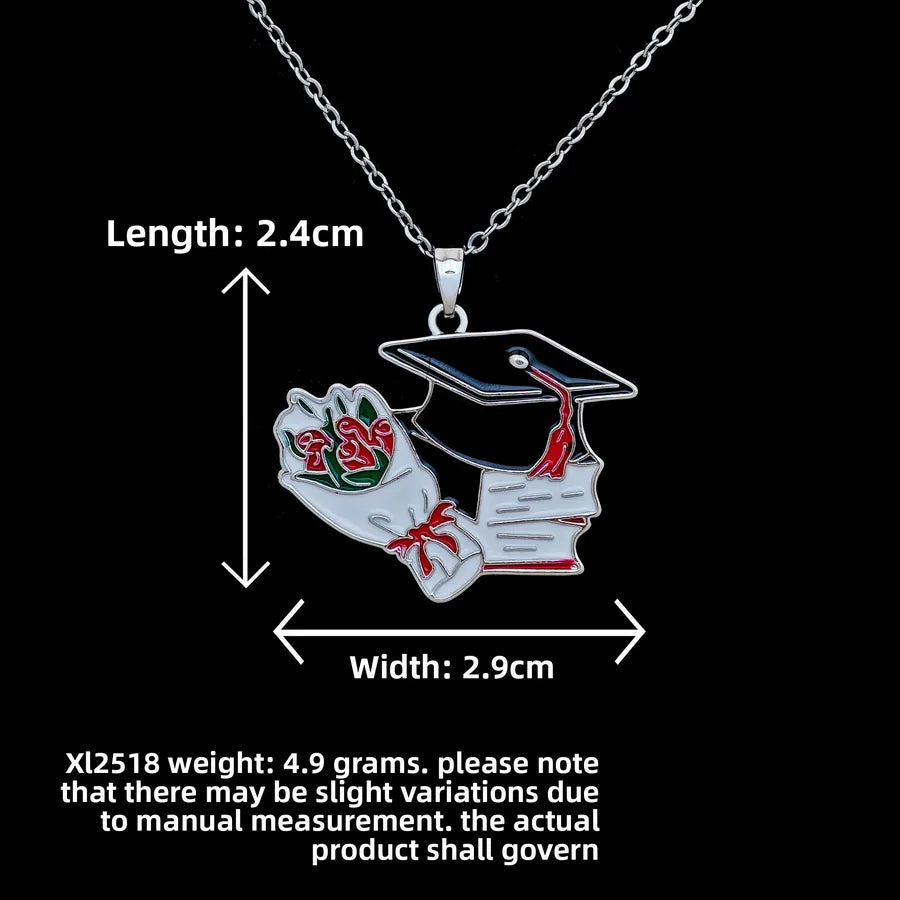 Butterfly & Whale Couple Pendant Necklace XL2518 Hat Flower Necklace Graduation Necklace Silver