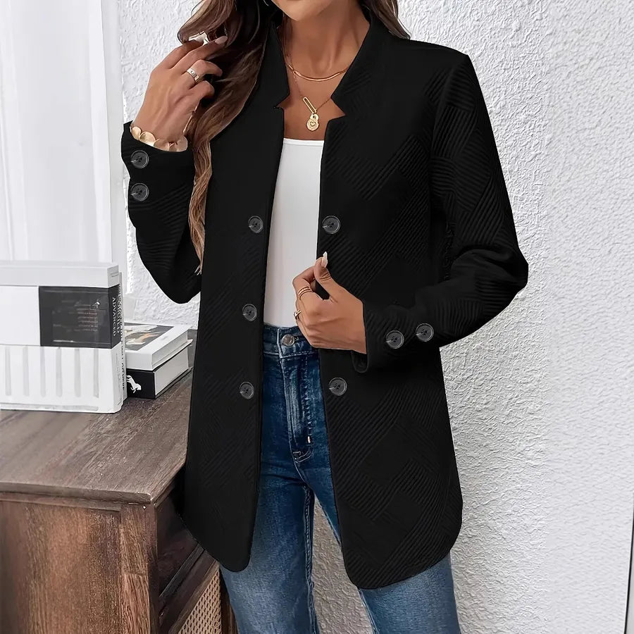 Elegant Double-Breasted Women's Blazer