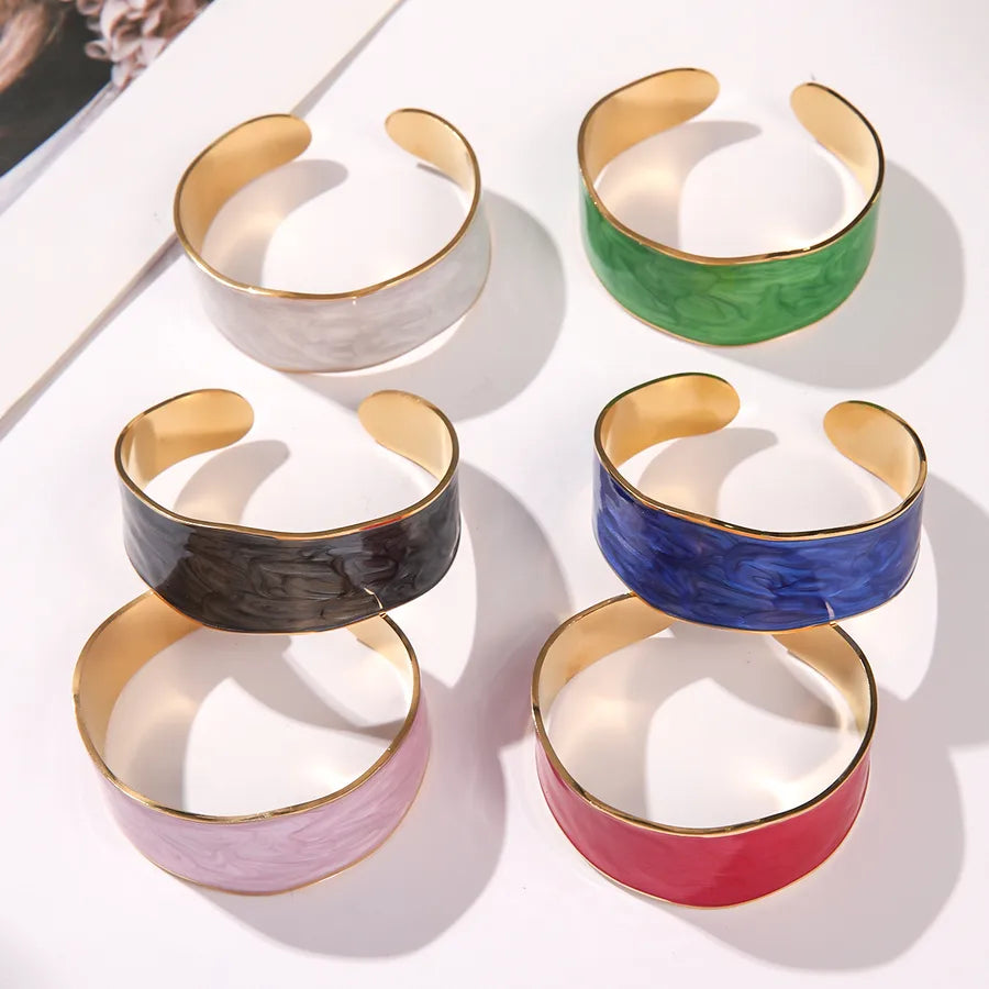 Unisex Titanium Steel Wide Cuff Bracelet