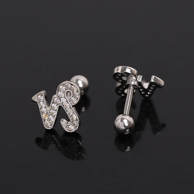Capricorn Zodiac Gold Stud Earring