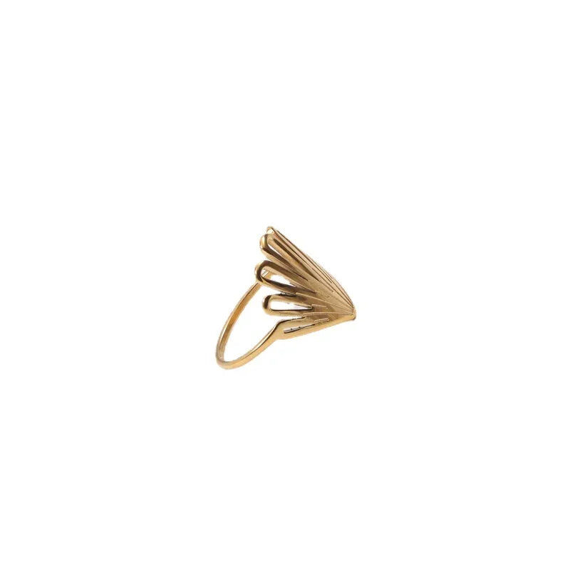 18K Gold Plated Titanium Steel Peacock Ring