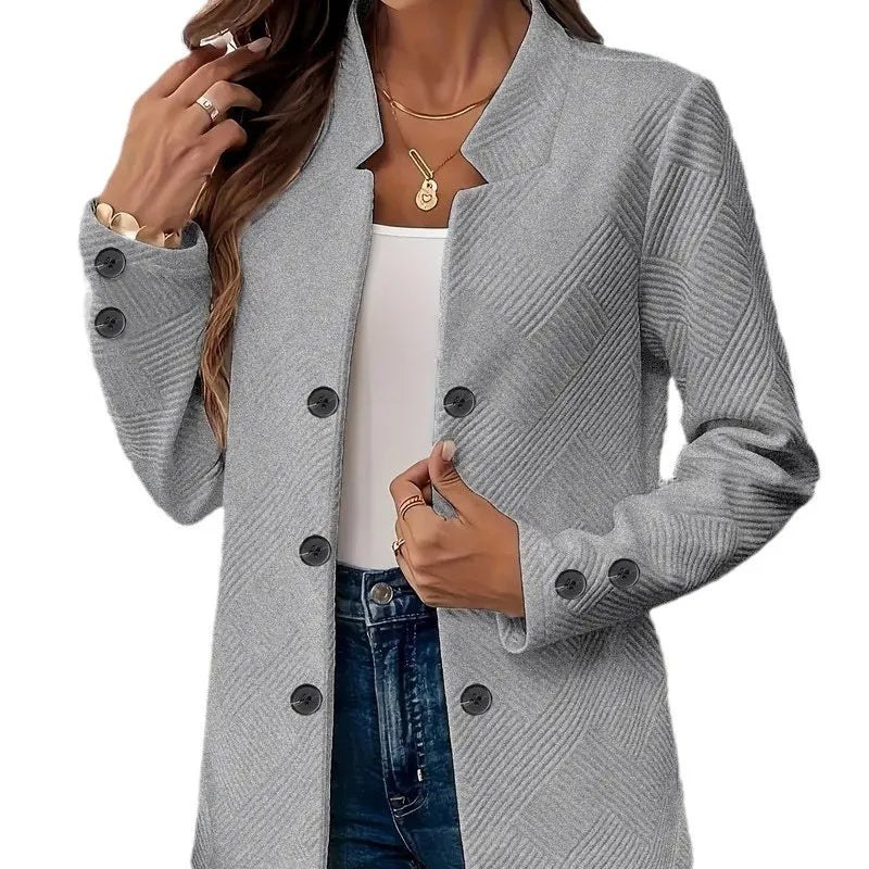 Elegant Double-Breasted Women's Blazer