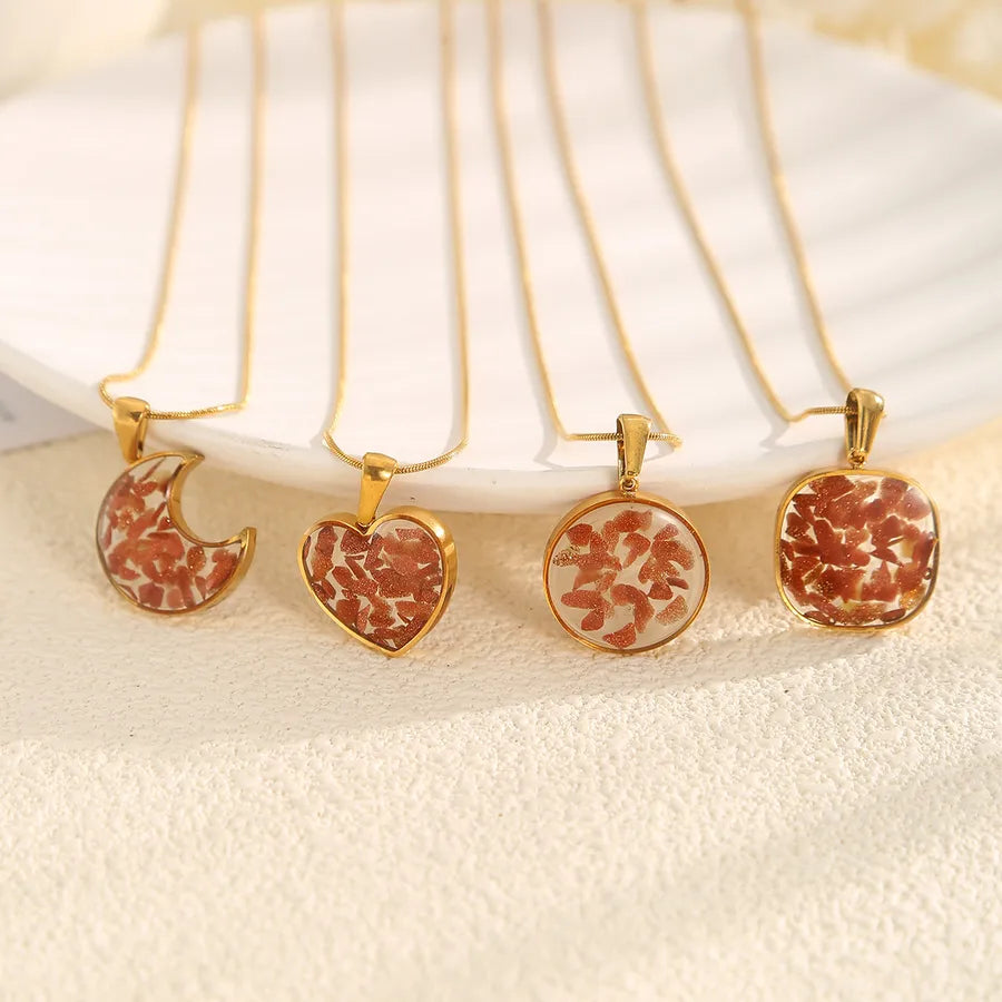 Women's Geometric Stainless Steel Necklace Set