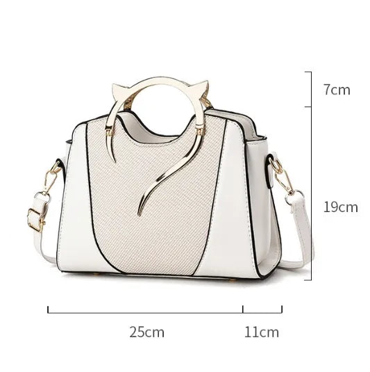 Trendy Shell Splice PU Crossbody Handbag