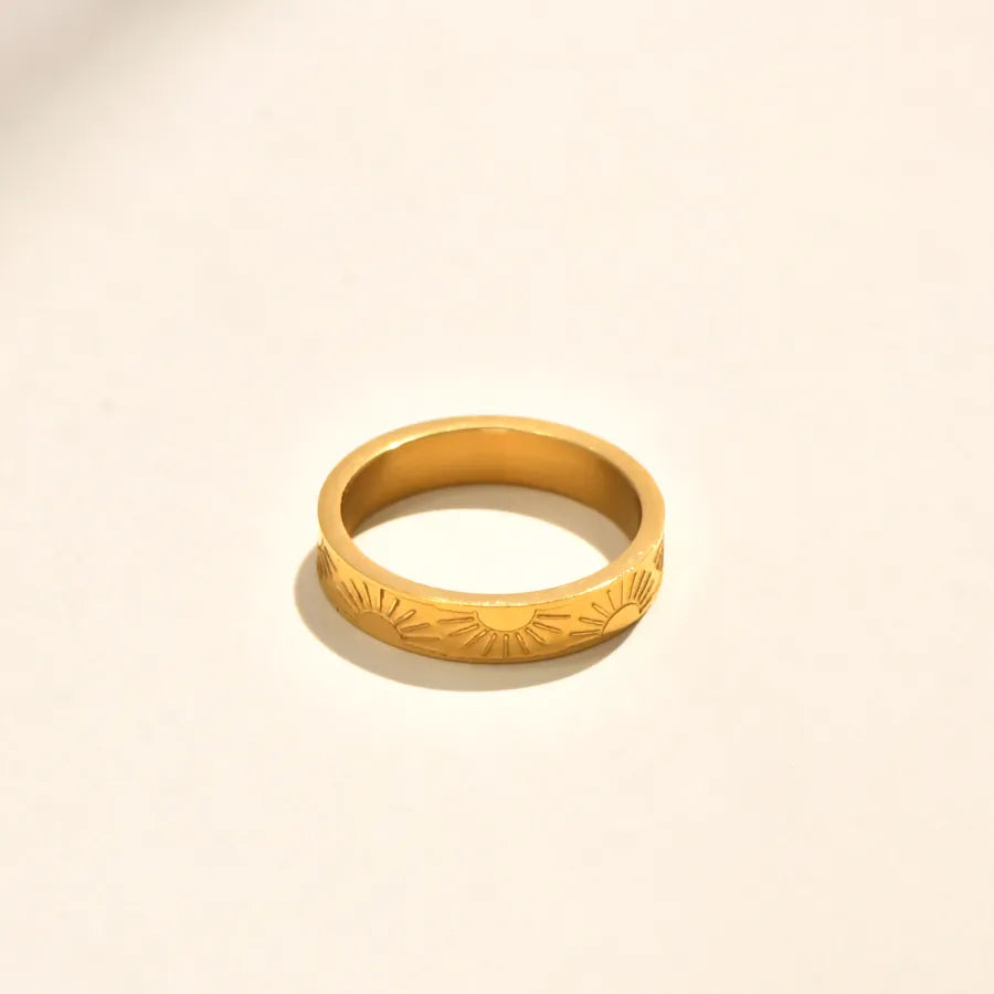 18K Gold Butterfly Knot Titanium Ring