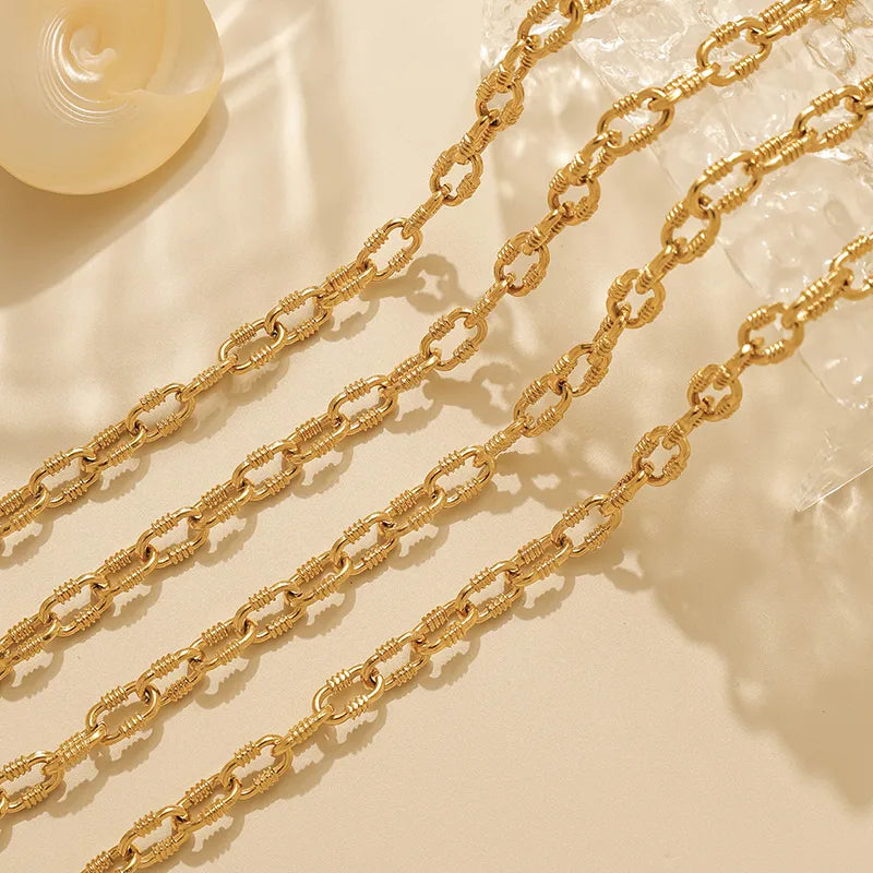 Gold Stainless Steel Chain Necklace