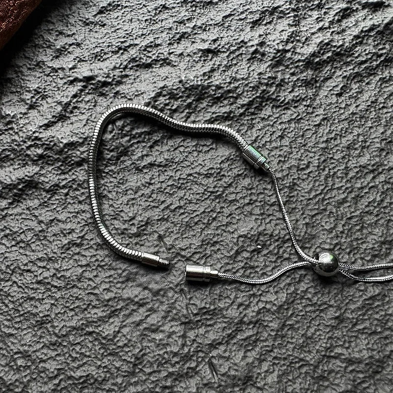 Adjustable Stainless Steel Snake Chain Bracelet