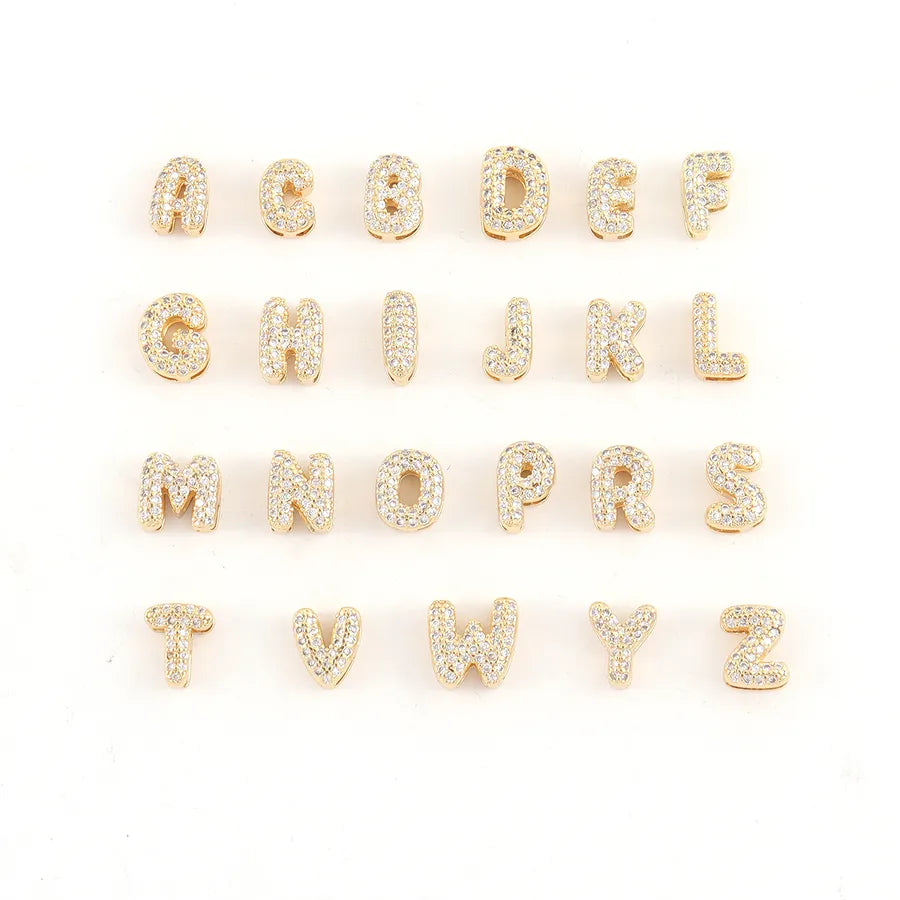 18K Gold Plated Heart Letter Pendant Necklace