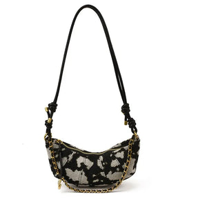 Color-Block Faux Leather Dumpling Shoulder Bag - Smiling Maria - Everything For Women
