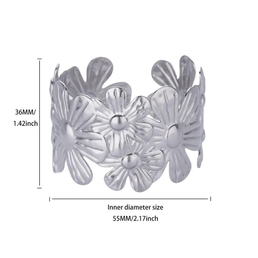 Blue Zircon Starfish Gold Plated Women's Bracelet