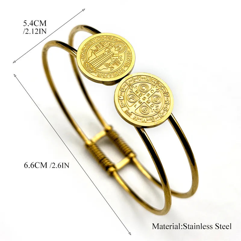 Stainless Steel Polished Round Bracelet