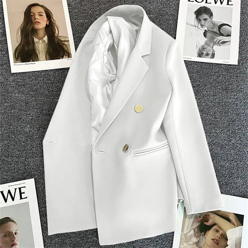 Candy Green Women's Blazer – Spring/Autumn Style White