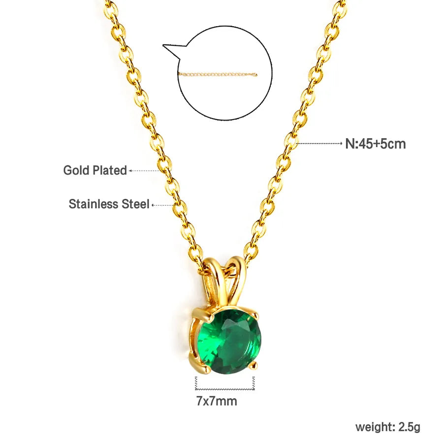 Gold Plated Geometric Diamond Pendant Necklace NE2B200JG