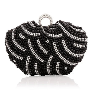 Pearl Beaded Heart Clutch Bag – Smiling Maria - Smiling Maria - Everything For Women