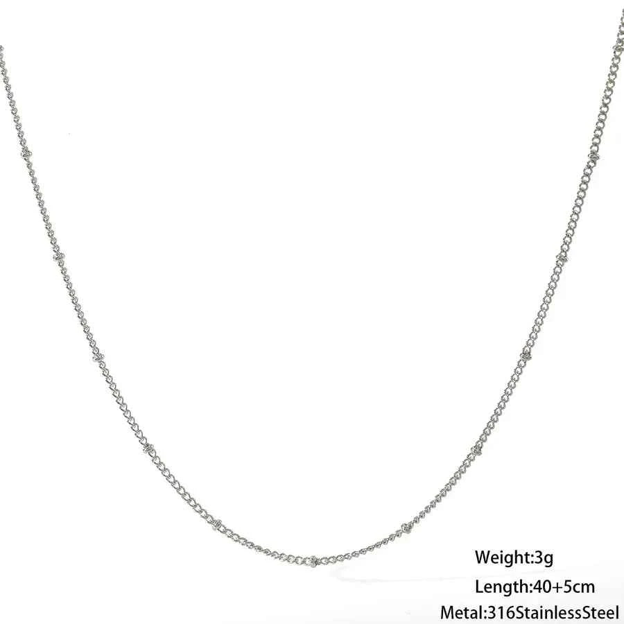 Gold Plated Stainless Steel Unisex Chain Necklace