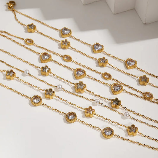 18K Gold Double-Layer Stainless Steel Bracelet