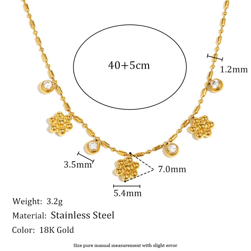 18K Gold Plated Geometric Tassel Necklace Fine Chain Tassel Pendant Collection - Gold -7