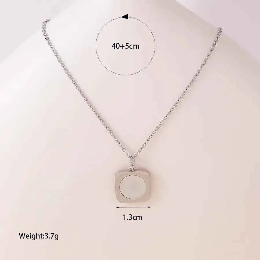 18K Gold Plated Geometric Book Pendant Necklace