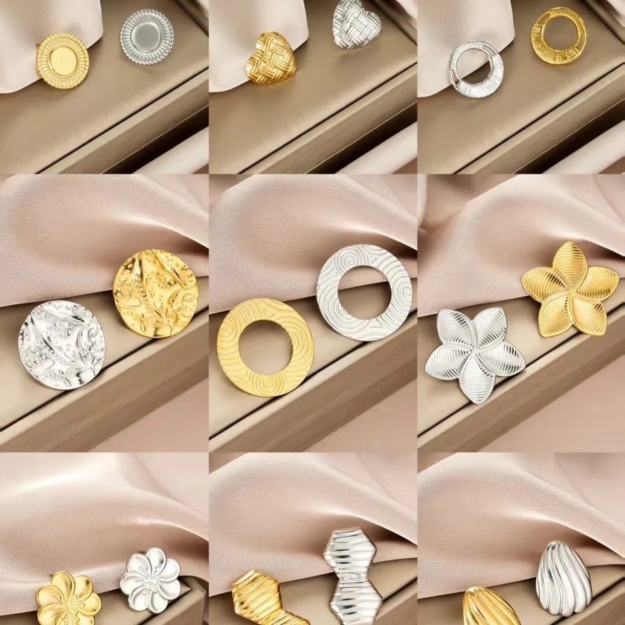 Irregular 18K Gold Plated Stainless Steel Earrings