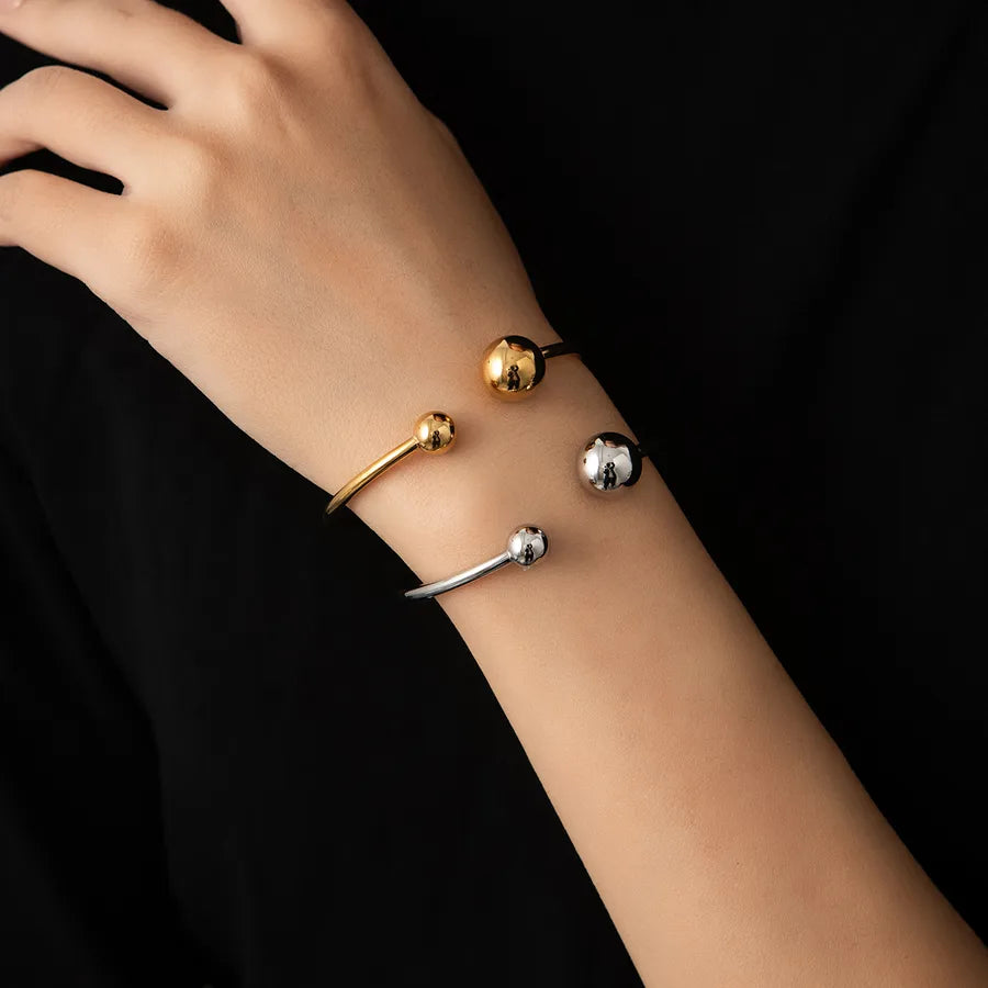 Gold Plated Open Bangle Bracelet