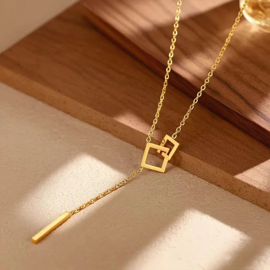 Titanium Steel Heart Pendant Necklace