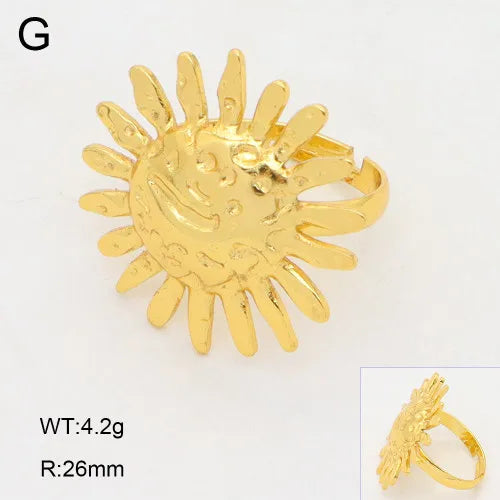 18K Gold Plated Stainless Steel Open Ring