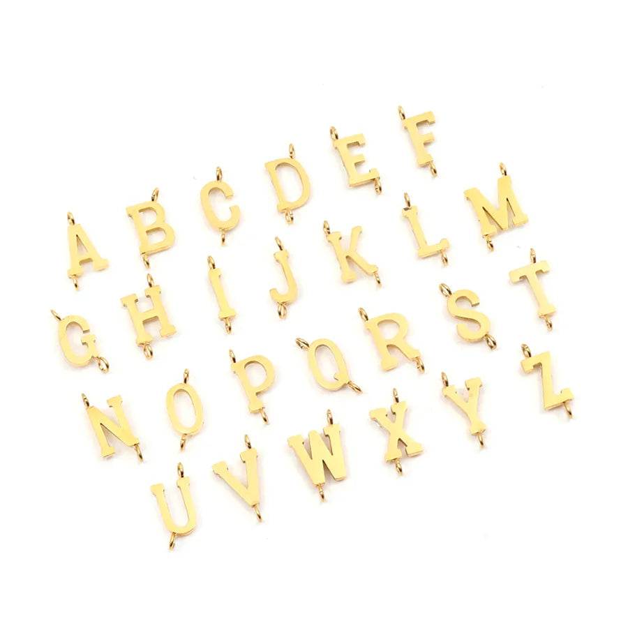 Gold Initial Flower Pendant Necklace for Women