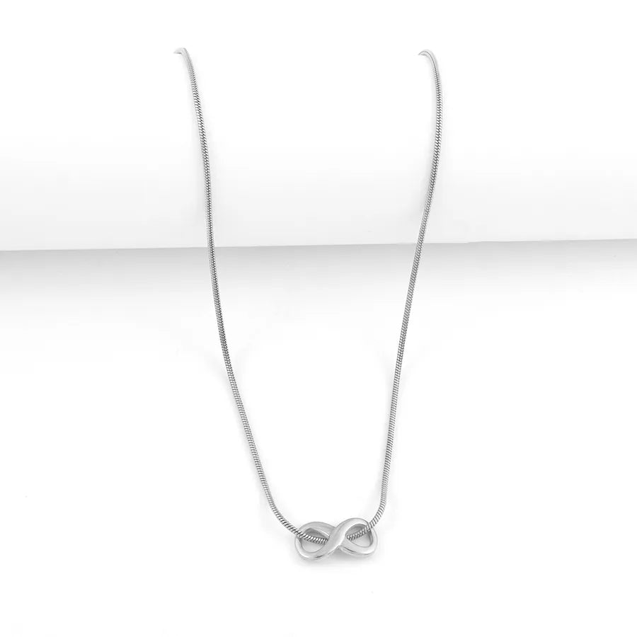 18K Gold Infinity Pendant Necklace – Stainless Steel