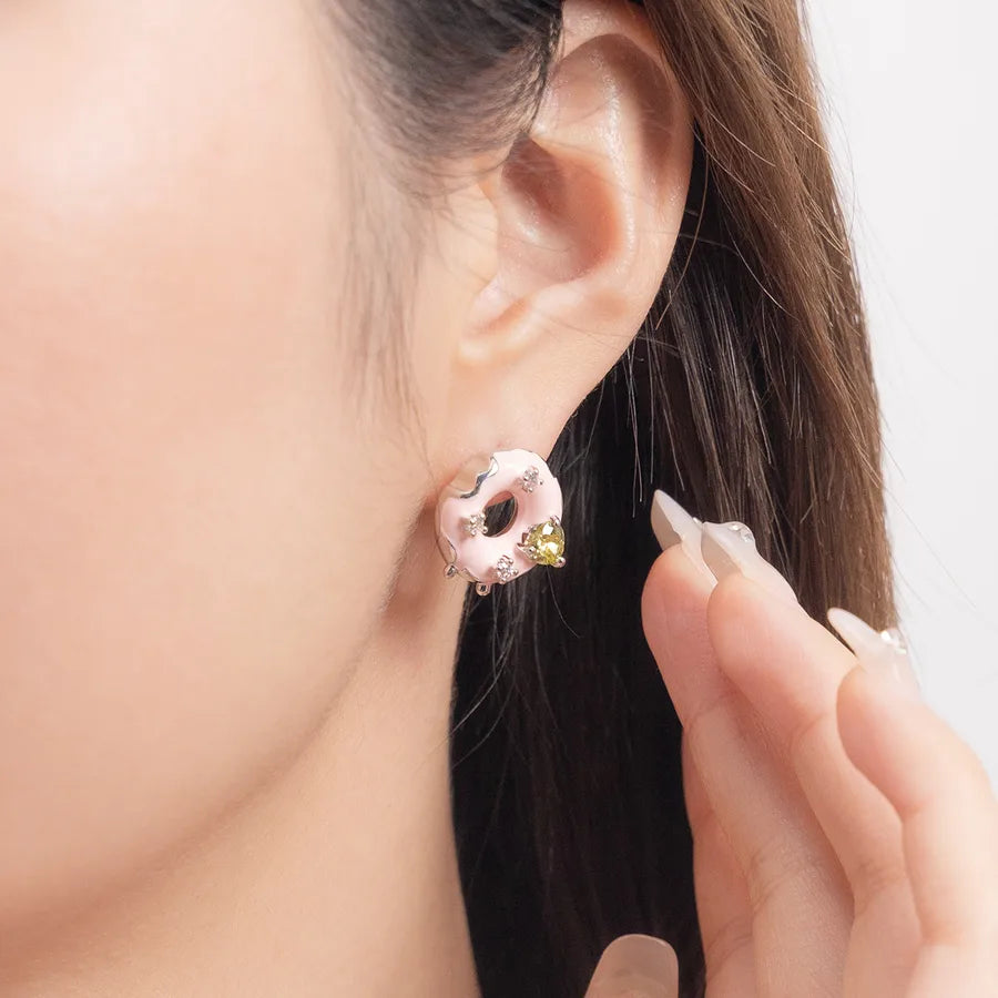 Cute Donut Ice Cream Drop Earrings