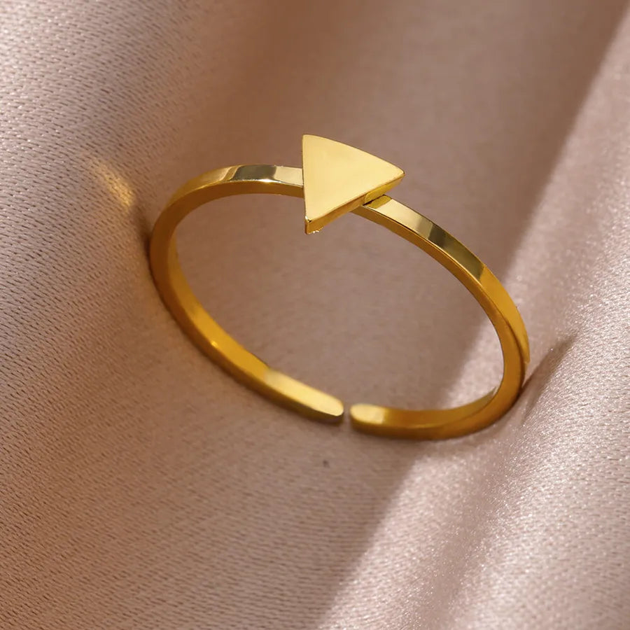 Open Heart Star Ring – Gold & Silver Stainless Steel 4