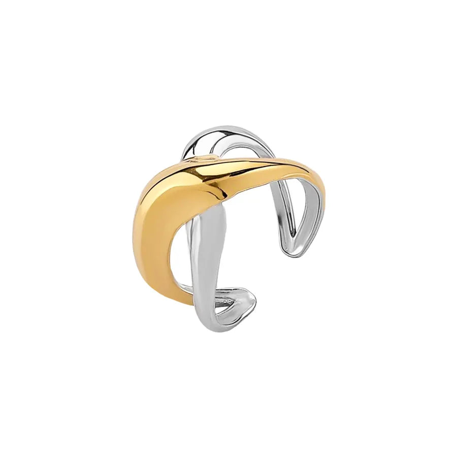 Geometric Stainless Steel Open Ring Style 3