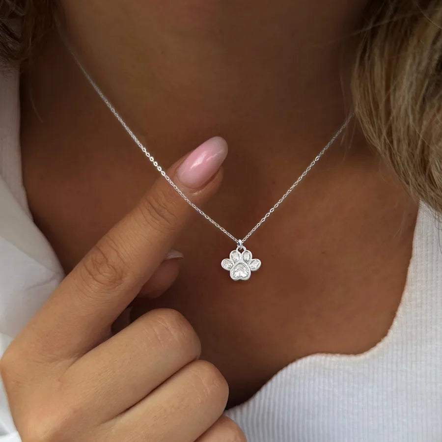 Gold Cat Claw Pendant Necklace – Stainless Steel