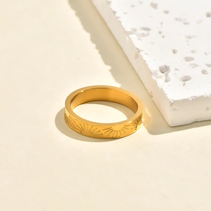 Gold Plated Irregular Heart Shell Ring