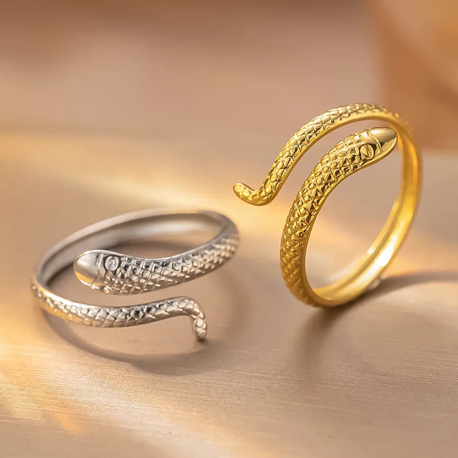 Geometric Titanium Steel Couple Ring